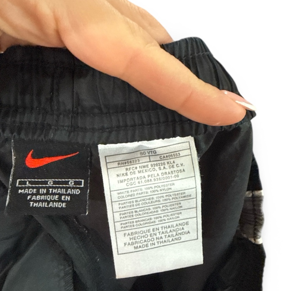 Nike Black Pants with Gray Stripes - Picture 2 of 2